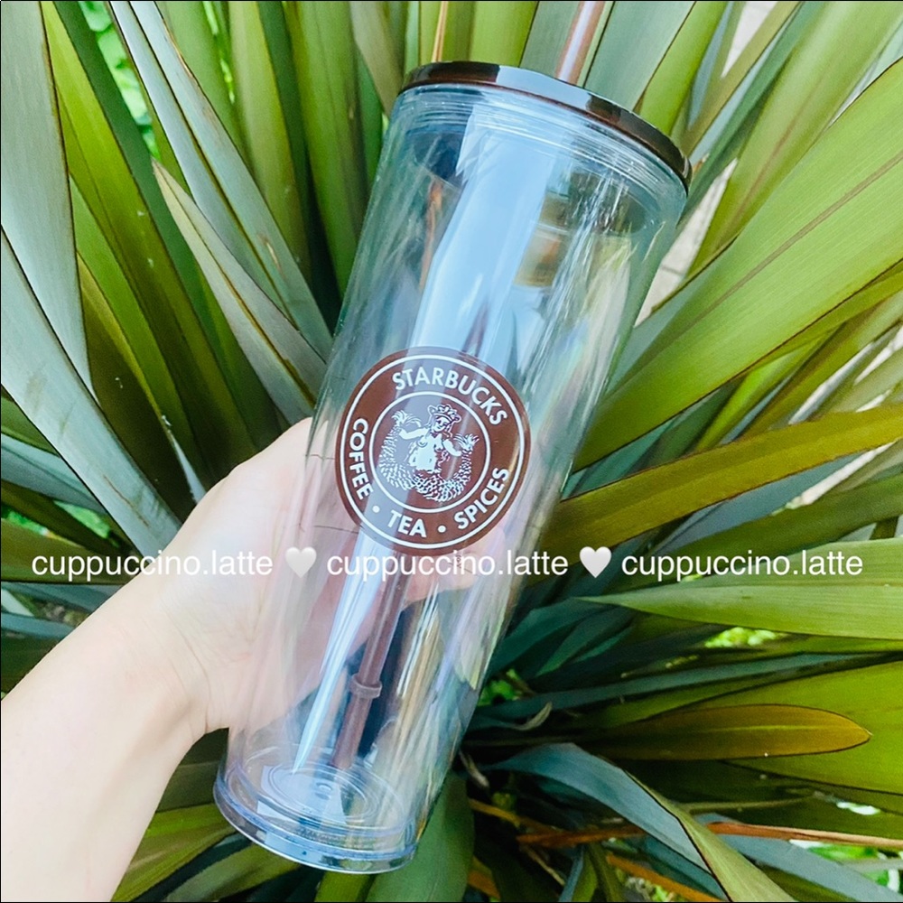 🤎NEW SET🤎Starbucks Pike Place Original Logo & Amber Siren Soft Touch Cups - Picture 10 of 16